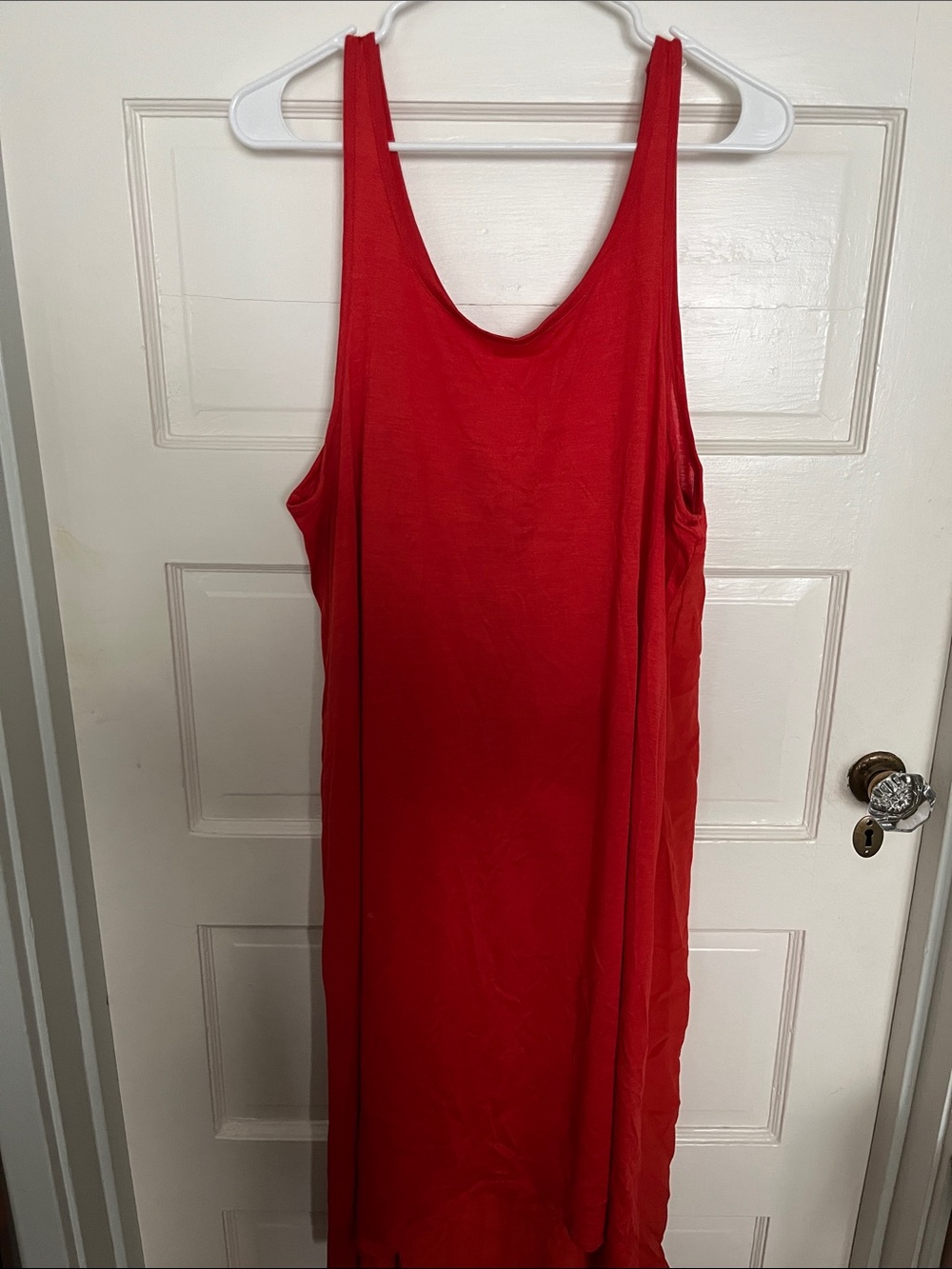 Men's red tee - likely short sleeve